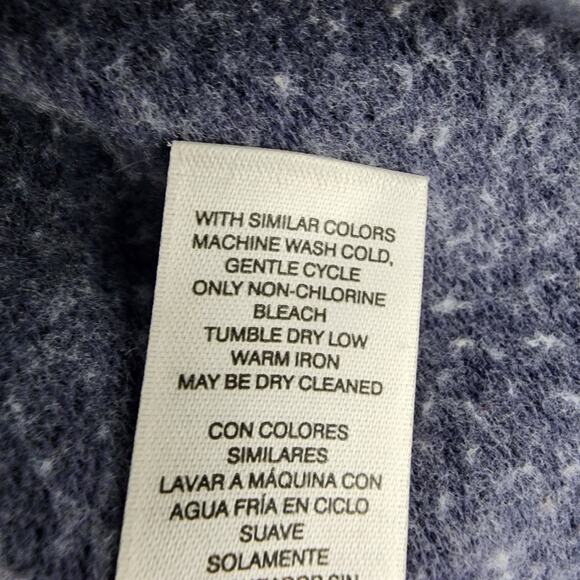 Chicos Tunic Top Womens Size 2 Large Cozisoft V Neck Pocket 3/4 Sleeve Blue Knit - Picture 11 of 12